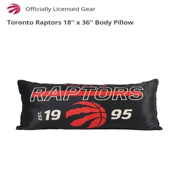 NWT  NBA Toronto Raptors Body pillowcase - Picture 1 of 5